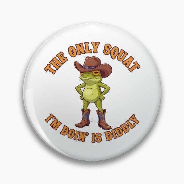 Item preview, The Only Squat I'm Doin' Is Diddly Funny Gym Quote designed and sold by Teetreasure2.