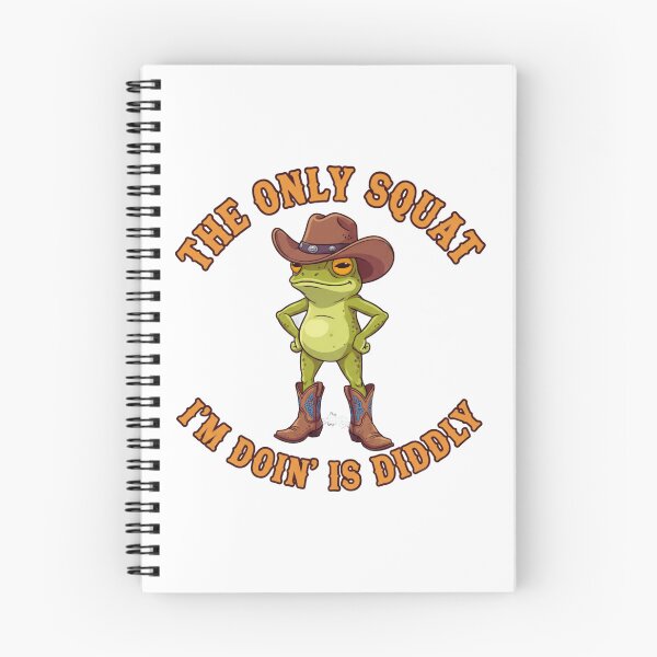 Item preview, The Only Squat I'm Doin' Is Diddly Funny Gym Quote designed and sold by Teetreasure2.