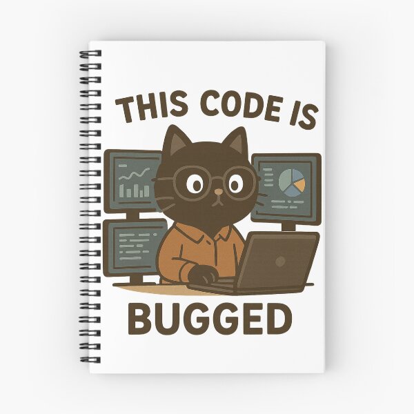 Item preview, Data Scientist Black Cat – "This Code is Bugged" designed and sold by Minato_Monarch.