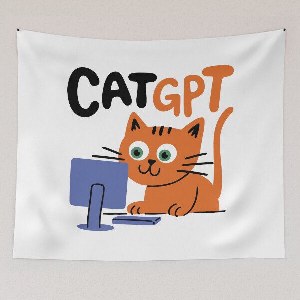 Item preview, Cat GPT. Version 1 designed and sold by ArthousePromos.