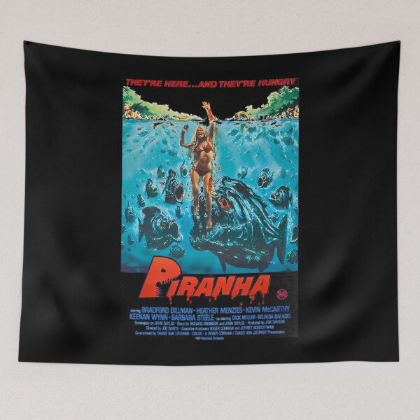 Item preview, They're Here And They're Hungry Piranha Staring Bradford Dillman Heather Kevin McCarthy Keenan Wynn Barbara Steele designed and sold by GeorgeDurham.