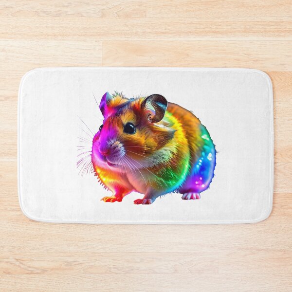 Item preview, Colorful Glowing Hamster Art designed and sold by GloriousArtSKD.