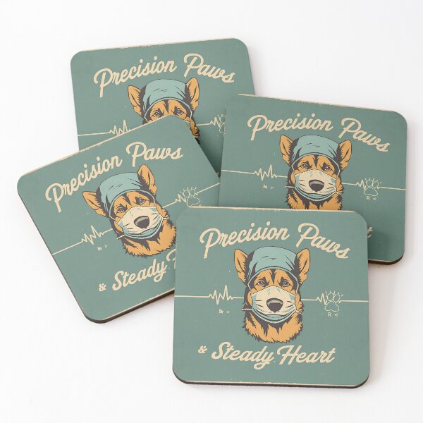 Item preview, Precision Paws German Shepherd Vet Surgeon Vintage Art designed and sold by Dewer Shop.