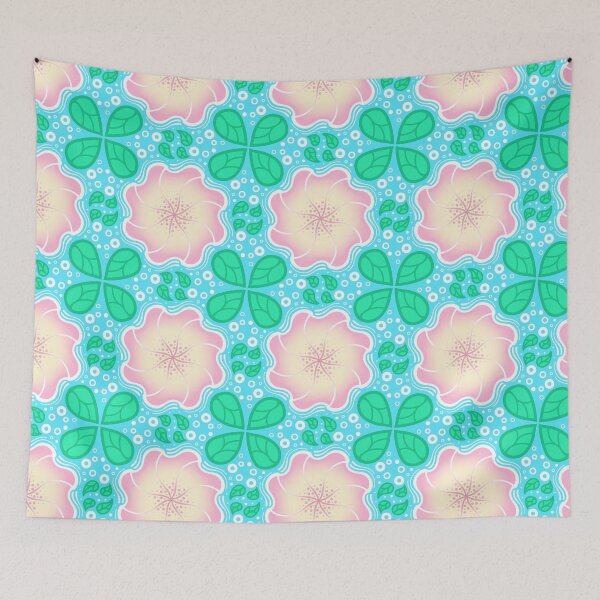 Item preview, Pink Flower Green Leaves on Water designed and sold by Hyraxisz.