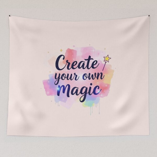 Item preview, Create Your Own Magic - Whimsical Watercolor Design designed and sold by NewAspect.