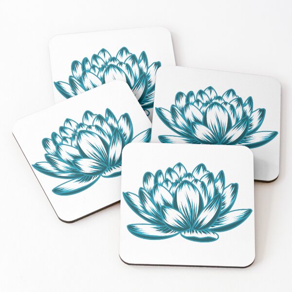 Item preview, Teal Lotus Flower designed and sold by StarlitFirefly.