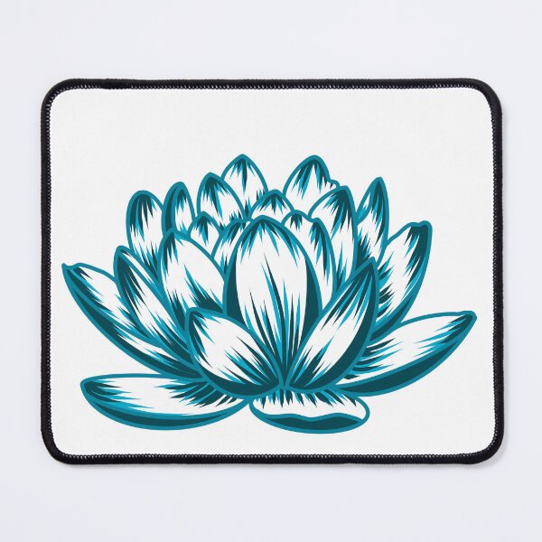 Item preview, Teal Lotus Flower designed and sold by StarlitFirefly.