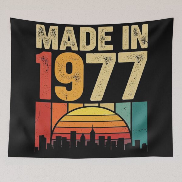Item preview, Made in 1977 Vintage Retro Sunset Design designed and sold by Pixelogia.