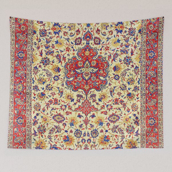 Item preview, Isfahan Antique Persian Carpet Print designed and sold by Vicky Brago-Mitchell®.