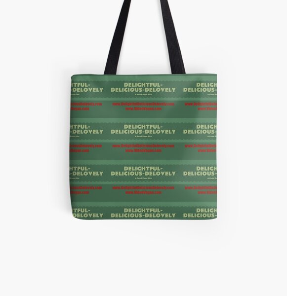 Delightful Delicious Delovely All Over Print Tote Bag