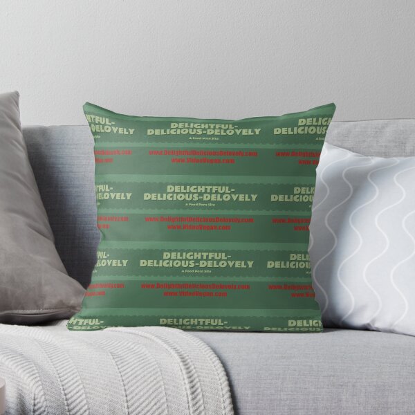 Delightful Delicious Delovely Throw Pillow