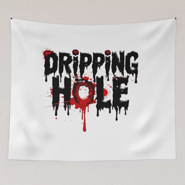 Item preview, Dripping Hole | Horror Drip Font Streetwear Graphic designed and sold by Lunaria Arts.