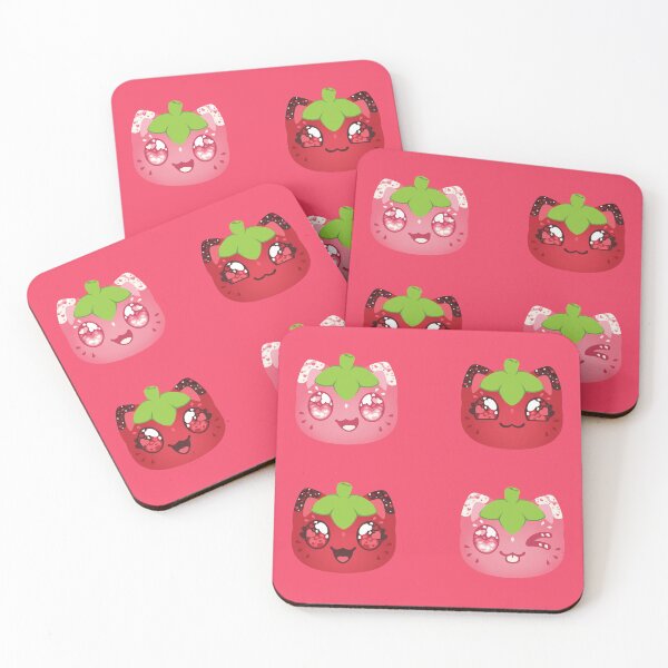 Item preview, Valentines Day Chocolate Covered Strawberries Meemeow Expressions Pattern designed and sold by ACenturyMage.
