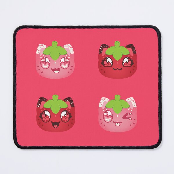 Item preview, Valentines Day Chocolate Covered Strawberries Meemeow Expressions Pattern designed and sold by ACenturyMage.