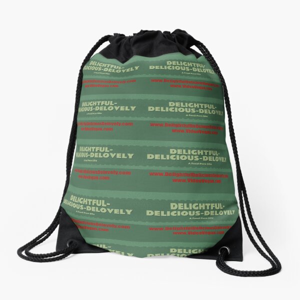 Delightful Delicious Delovely Drawstring Bag