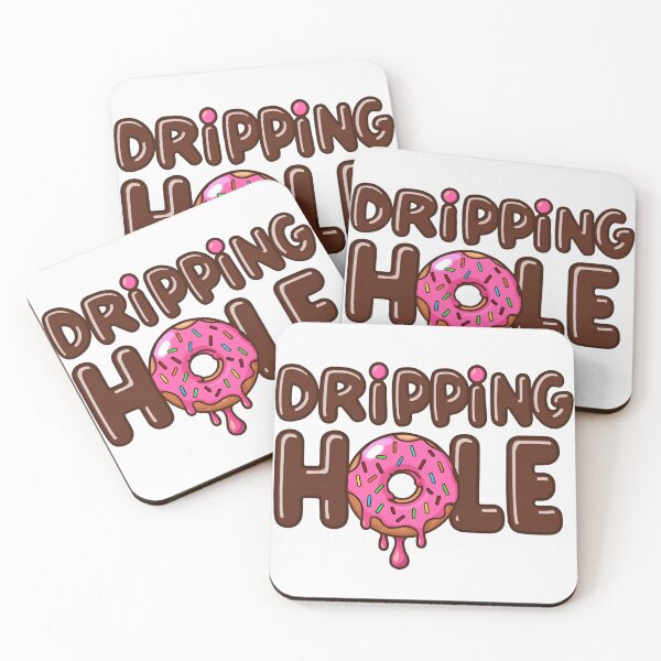 Item preview, Dripping Hole | Funny Donut Drip Typography Design designed and sold by Lunaria Arts.