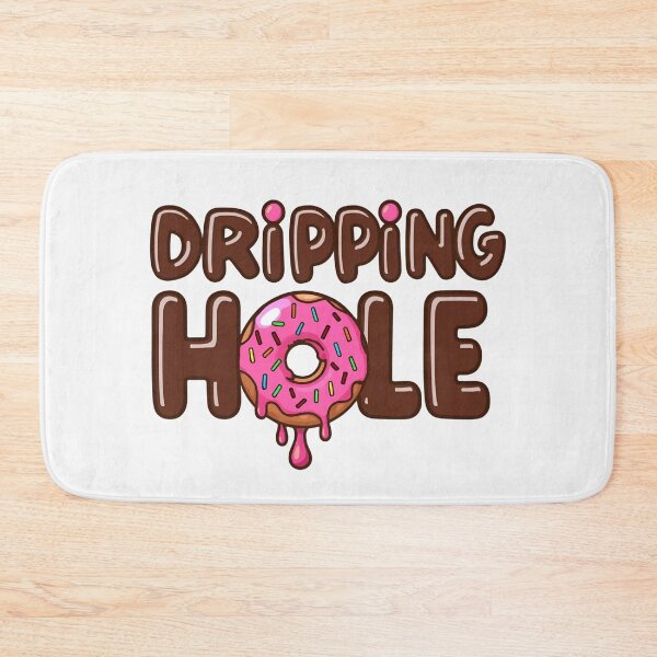 Item preview, Dripping Hole | Funny Donut Drip Typography Design designed and sold by Lunaria Arts.