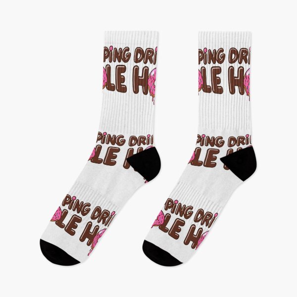 Item preview, Dripping Hole | Funny Donut Drip Typography Design designed and sold by Lunaria Arts.