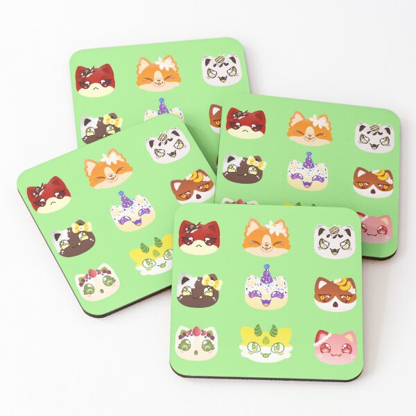 Item preview, Birthday Cake Meemeow Cat Pattern designed and sold by ACenturyMage.