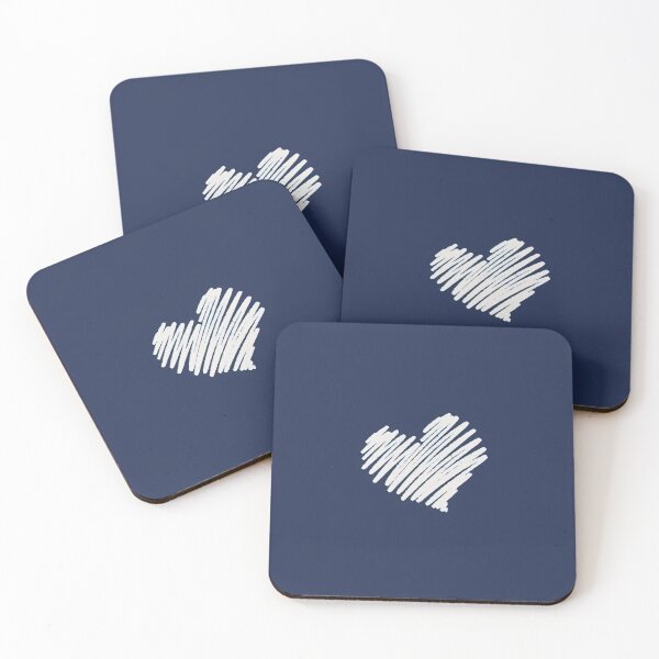Item preview, Scribbled Heart on Dark Background designed and sold by dizidroz.