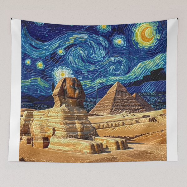 Item preview, sphinx basic starry night colorful abstract design designed and sold by SmashingDeals.