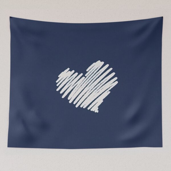 Item preview, Scribbled Heart on Dark Background designed and sold by dizidroz.