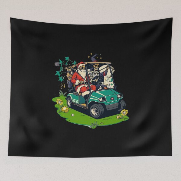 Item preview, Witch&Santa Skeleton Golf Cart designed and sold by Zakrytos ★★★★★.