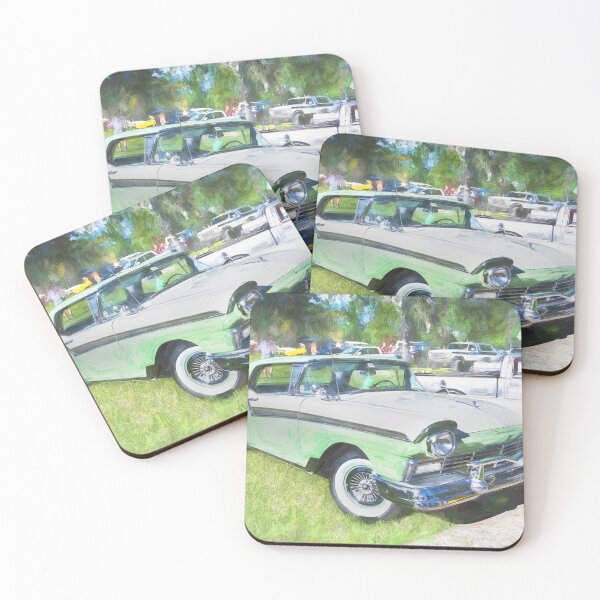 Item preview, 1957 Green & White Ford Fairlane Skyliner Convertible X128 designed and sold by RichFrancoCars.