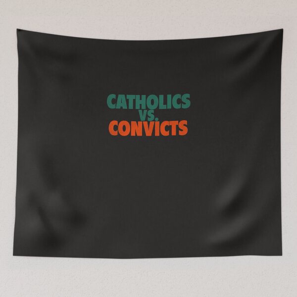 Item preview, Catholics-Vs.-Convicts-Retro-1988-Football-Game designed and sold by oungwkv.