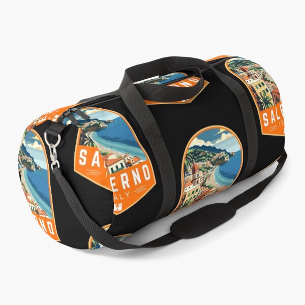 Item preview, Salerno in Campania, Italy Vintage Travel Art Badge designed and sold by MaateoDesign.