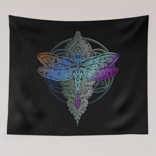 Item preview, Colorful Mandala Dragonfly  designed and sold by orfcetri34.