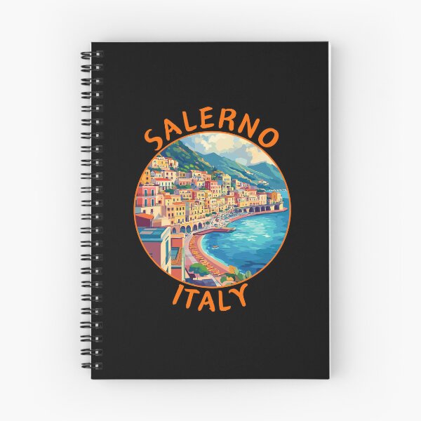 Item preview, Salerno in Campania, Italy Retro Travel Art Circle Emblem designed and sold by MaateoDesign.