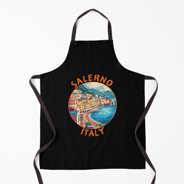 Item preview, Salerno in Campania, Italy Retro Travel Art Circle Emblem designed and sold by MaateoDesign.