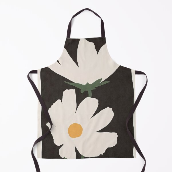 Item preview, Minimalist White Flowers on Black Background designed and sold by dizidroz.