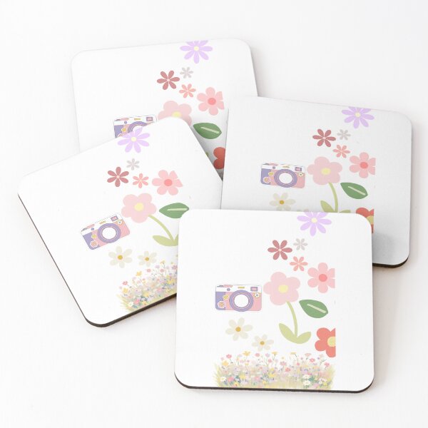 Item preview, "Captured in Bloom – Multicoloured Floral Camera Design" designed and sold by Mashahub.
