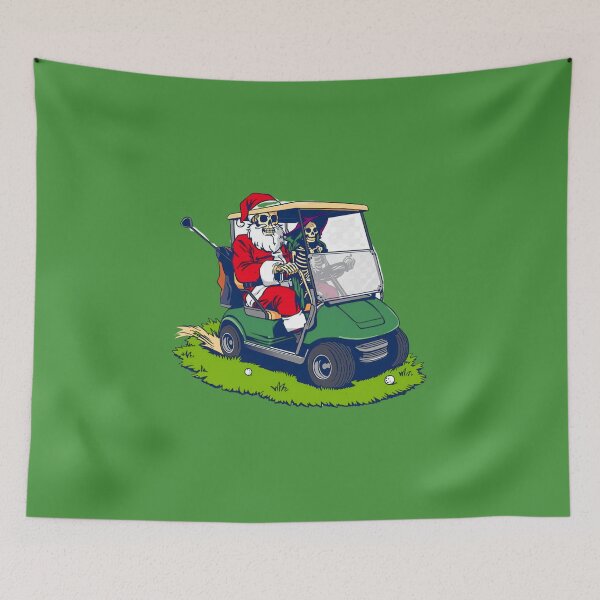 Item preview, Santa Witch Skeletons Golf Cart designed and sold by Zakrytos ★★★★★.