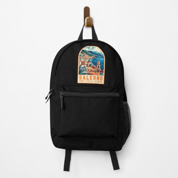 Item preview, Salerno in Campania, Italy Vintage Travel Art Emblem designed and sold by MaateoDesign.