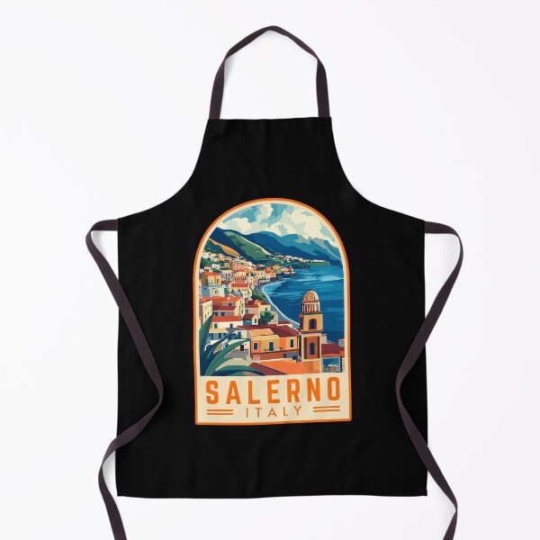 Item preview, Salerno in Campania, Italy Vintage Travel Art Emblem designed and sold by MaateoDesign.