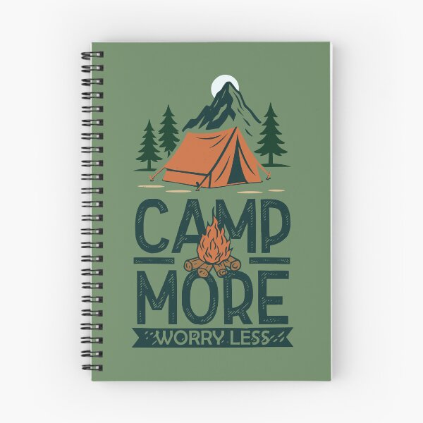 Item preview, CAMP MORE ... WORRY LESS Vintage Camping designed and sold by Wander X Design.