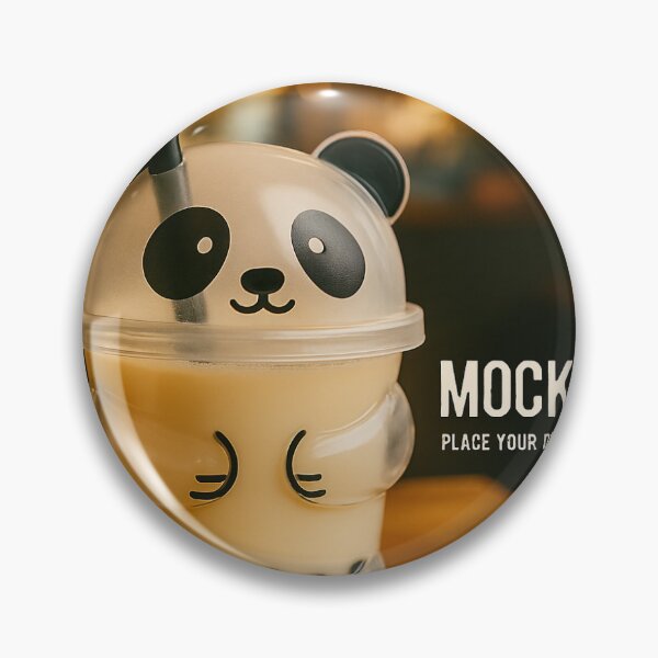 Item preview, MOCKUP WITH PANDA ON GLASS designed and sold by Sefide7.