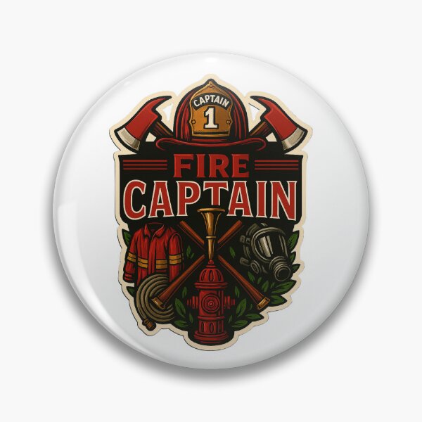 Item preview, Fire Captain Firefighter Design designed and sold by TeeCraftTeeCo.