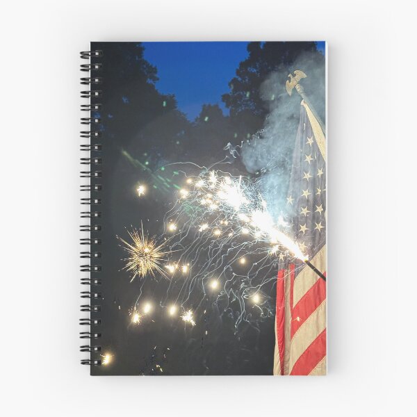 Item preview, American flag with sparkler designed and sold by Alice Kahn.
