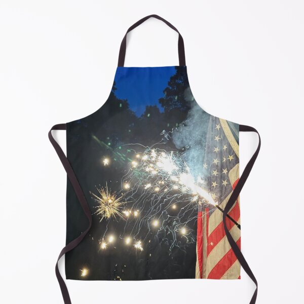 Item preview, American flag with sparkler designed and sold by Alice Kahn.