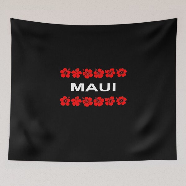Item preview, Maui Red Flower Bands Dark Color designed and sold by TinyStarAmerica.