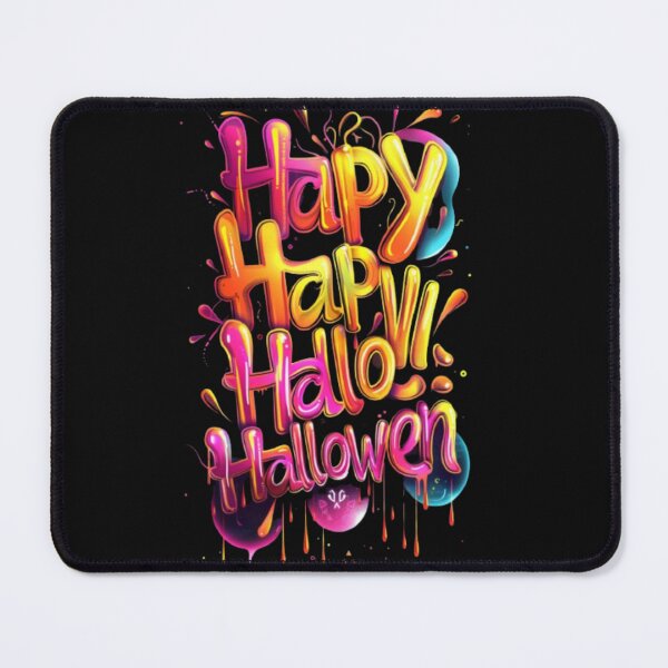 Item preview, Happy Halloween Dripping Graffiti Letters – Neon Horror Typography designed and sold by AlexLineArt.