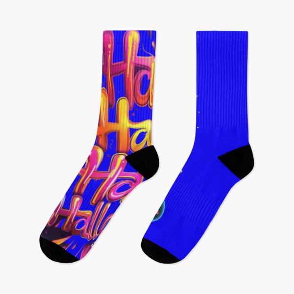Item preview, Happy Halloween Dripping Graffiti Letters – Neon Horror Typography designed and sold by AlexLineArt.
