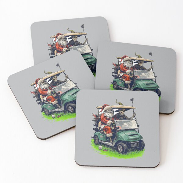 Item preview, Witch and Santa Skeletons Golf Cart designed and sold by Zakrytos ★★★★★.