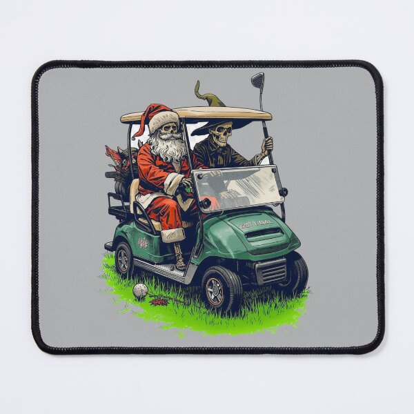 Item preview, Witch and Santa Skeletons Golf Cart designed and sold by Zakrytos ★★★★★.