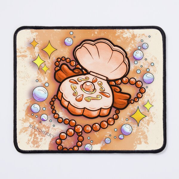 Item preview, mermaid's pendant (orange) designed and sold by Rumcherry Art.