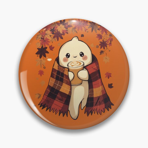 Item preview, Copy of  Adorable ghost wrapped in autumn blanket illustration designed and sold by Monascreativeempire.